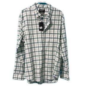 Bonobos Mens Plaid Button Front Long Sleeve Slim Fit Casual Shirt Sz XXL